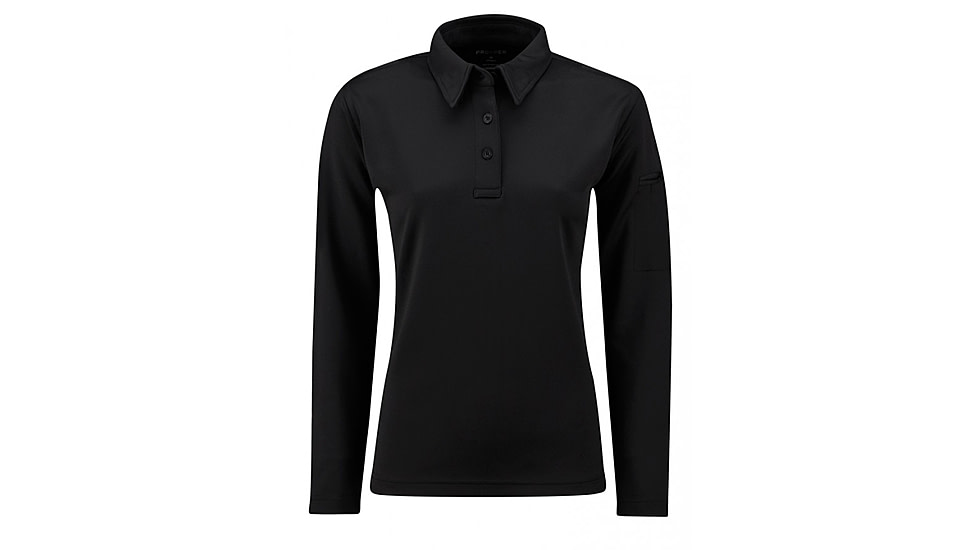 Propper I.C.E. Womens Performance Polo-Long Sleeve, Black, 2XL, F5357720012XL