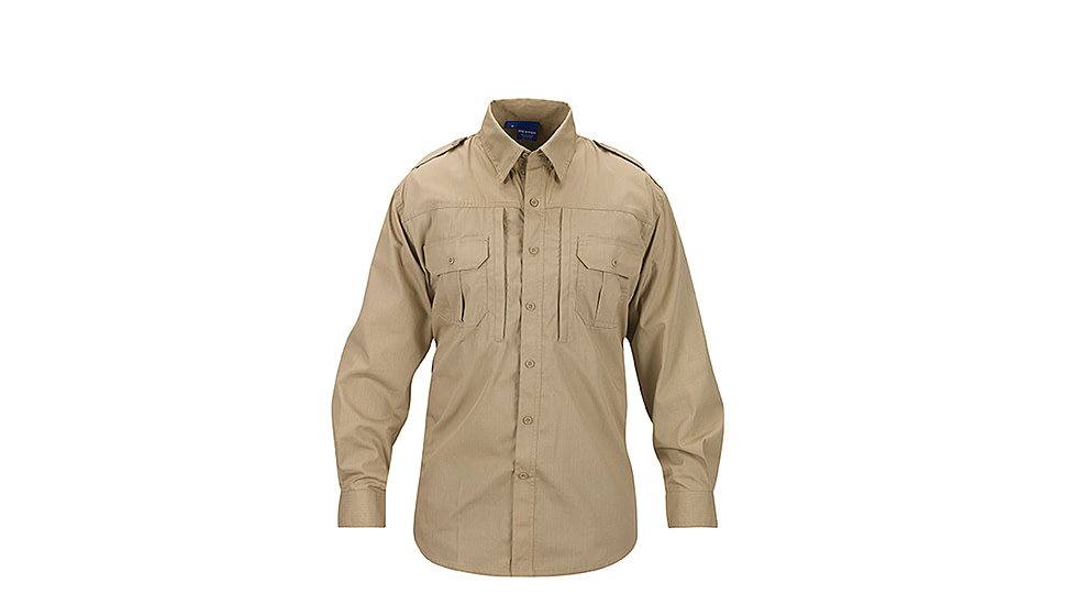 Propper Lightweight Tactical Long Sleeve Shirt - Men's, Khaki, 3XL, Regular, F5312502503XL2