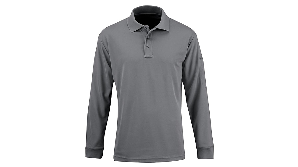 Propper Long Sleeve Uniform Polo - Mens, Grey, Small, F53564C020S
