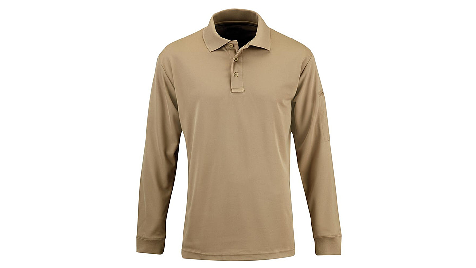 Propper Long Sleeve Uniform Polo - Mens, Silver Tan, Extra Large, F53564C226XL