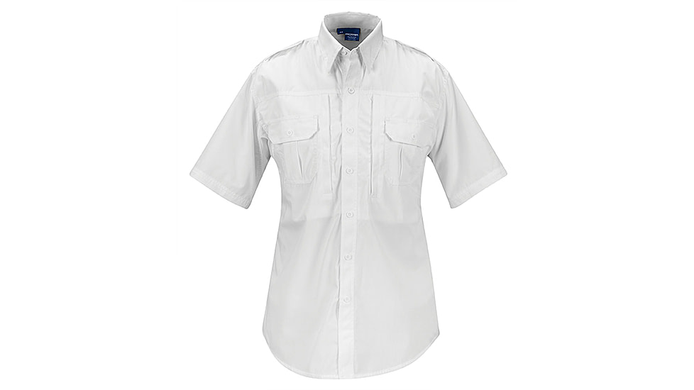 Propper Mens Short Sleeve Tactical Shirt,65P/35C,White,3XL F53111M1003XL