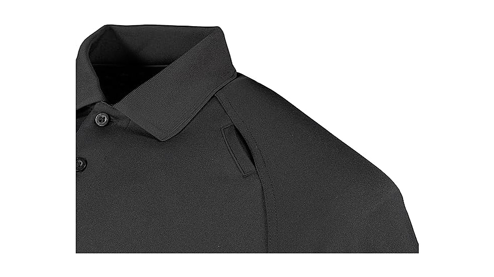 Propper Raglan Long Sleeve Utility Polo - Mens, Black, XS, F531301001XS
