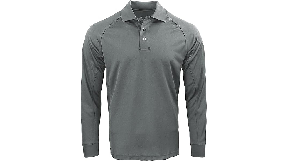 Propper Raglan Long Sleeve Utility Polo - Mens, Grey, XL, F531301020XL