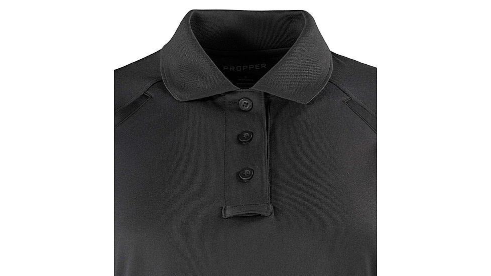 Propper Raglan Utility Short Sleeve Polo - Womens, Black, 4XL, F5309010014XL