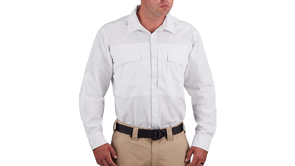 Propper RevTac Long Sleeve Shirt Poplin - Mens, White, 3XL, Long, F53341M1003XL3