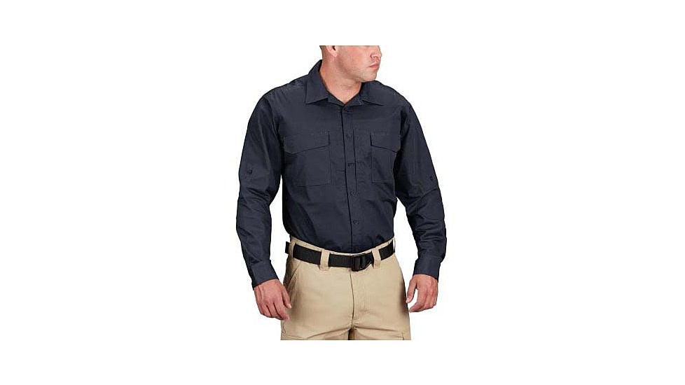 Propper RevTac Stretch Tactical Long Sleeve Shirt - Mens, LAPD Navy, XXL, Long, F531705450XXL3