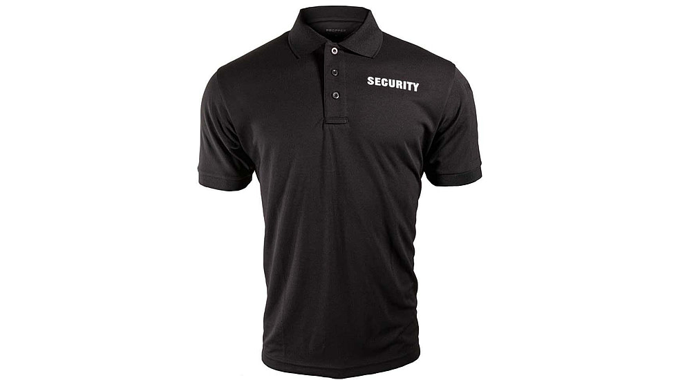 Propper Security Short Sleeve Polo - Mens, Black, 4XL, F58554C0014XL