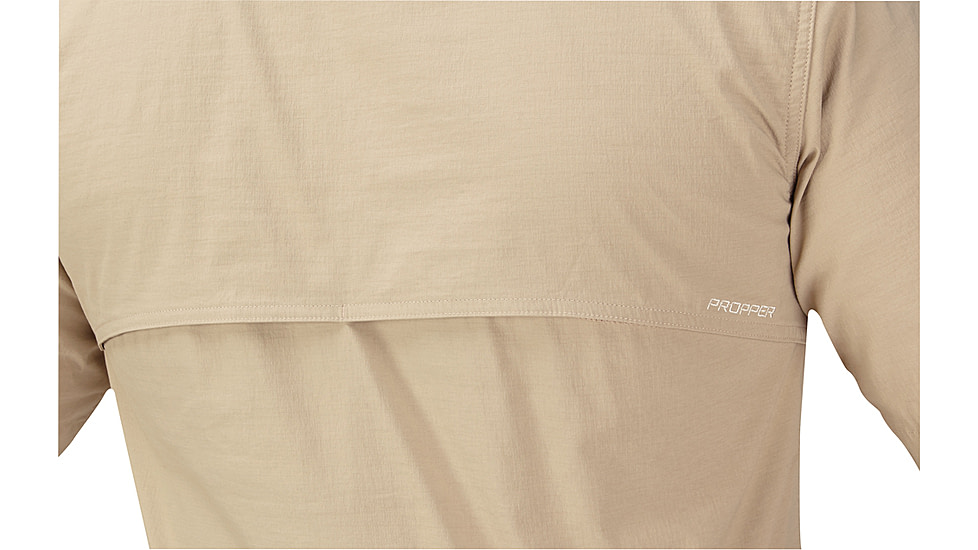 PROPPER Summerweight Tactical Mens Short Sleeve Shirt, Khaki, 3XL F53743C2503XL