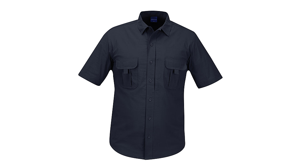 PROPPER Summerweight Tactical Mens Short Sleeve Shirt, LAPD Navy, 3XL F53743C4503XL