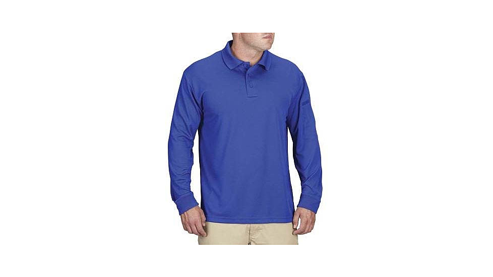 Propper Uniform Long Sleeve Polo - Mens, Cobalt Blue, XS, F53564C452XS