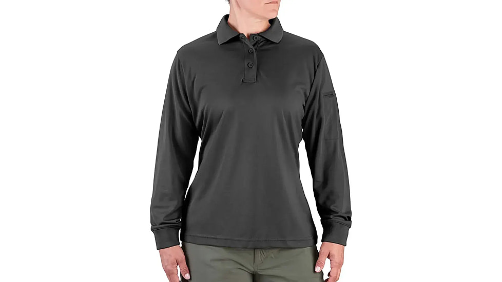 Propper Uniform Long Sleeve Polo - Womens, Charcoal, XL, F53964C015XL