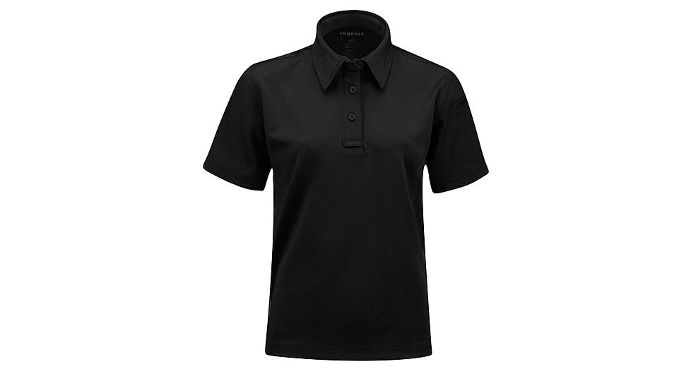 Propper Women's I.C.E. Performance Polo Short Sleeve Shirt, Black