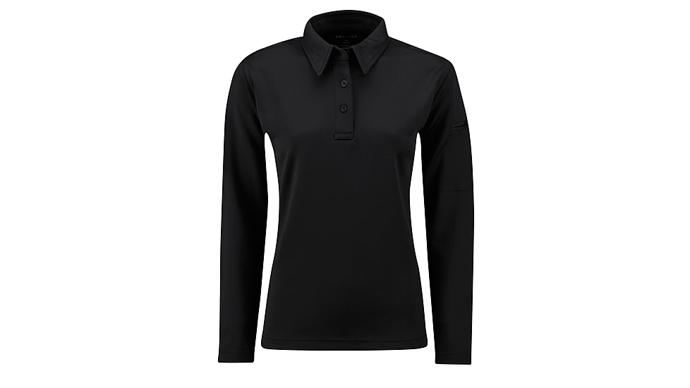 Propper Womens I.C.E. Performance Long Sleeve Polo Shirt,Black,Large F535772001L