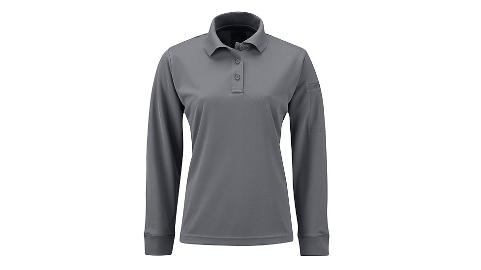 Propper Womens Uniform Polo - Long Sleeve, Grey, 4XL, F53964C0204XL