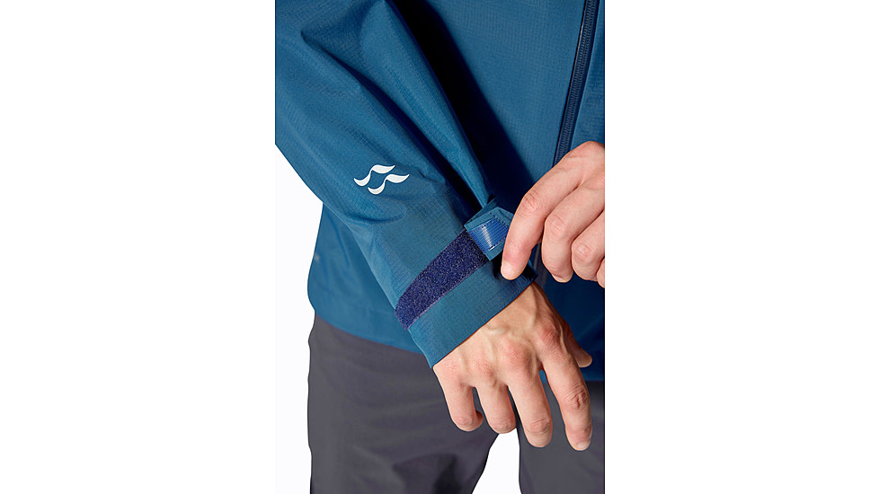 Rab Downpour Mountain Jacket - Mens, Tempest Blue, Large, QWI-11-TMB-LRG