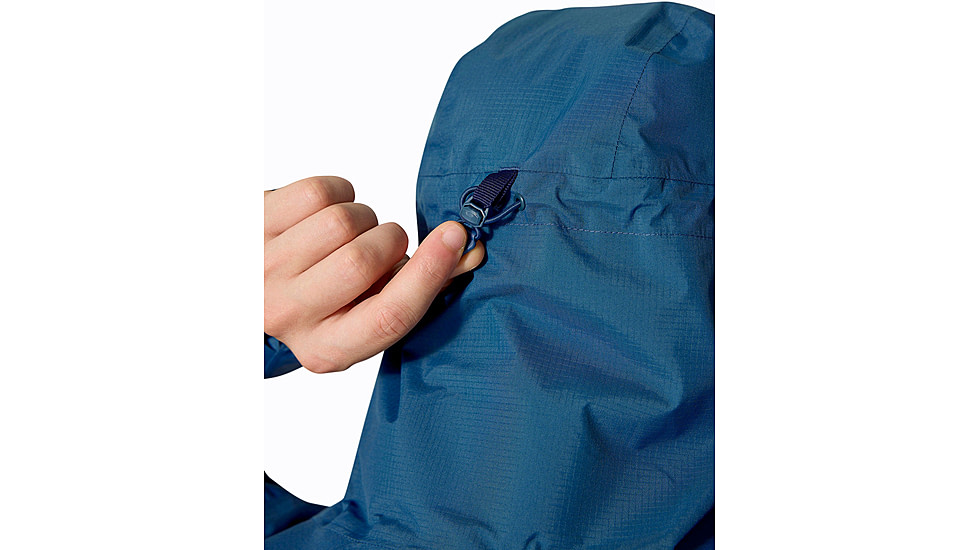 Rab Downpour Mountain Jacket - Mens, Tempest Blue, Large, QWI-11-TMB-LRG