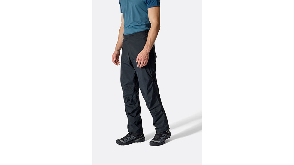 Rab Downpour Mountain Pants - Mens, Black, Extra Large, Regular, QWI-13-BLK-XLG-RG
