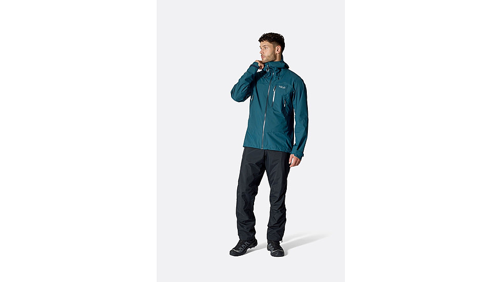 Rab Downpour Mountain Pants - Mens, Black, Extra Large, Regular, QWI-13-BLK-XLG-RG