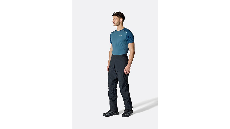 Rab Downpour Mountain Pants - Mens, Black, Extra Large, Regular, QWI-13-BLK-XLG-RG