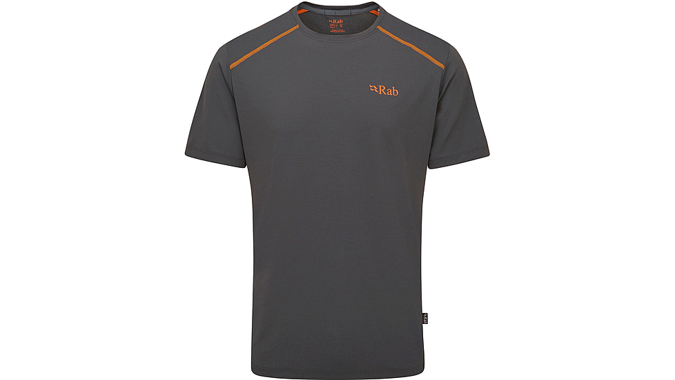 Rab Force Tee - Mens, Graphene, Medium, QBL-05-GRH-MED
