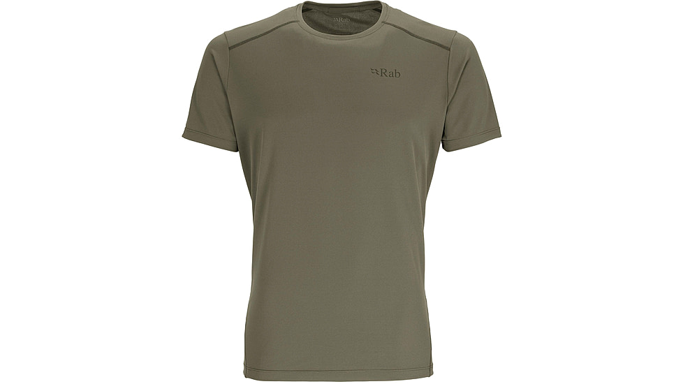 Rab Force Tee - Mens, Light Khaki, Small, QBL-05-LKH-SML