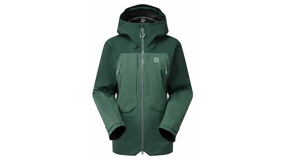 Rab Khroma Converge Jacket - Womens, Green Slate/Eucalyptus, 14 US, QFG-28-GSE-14