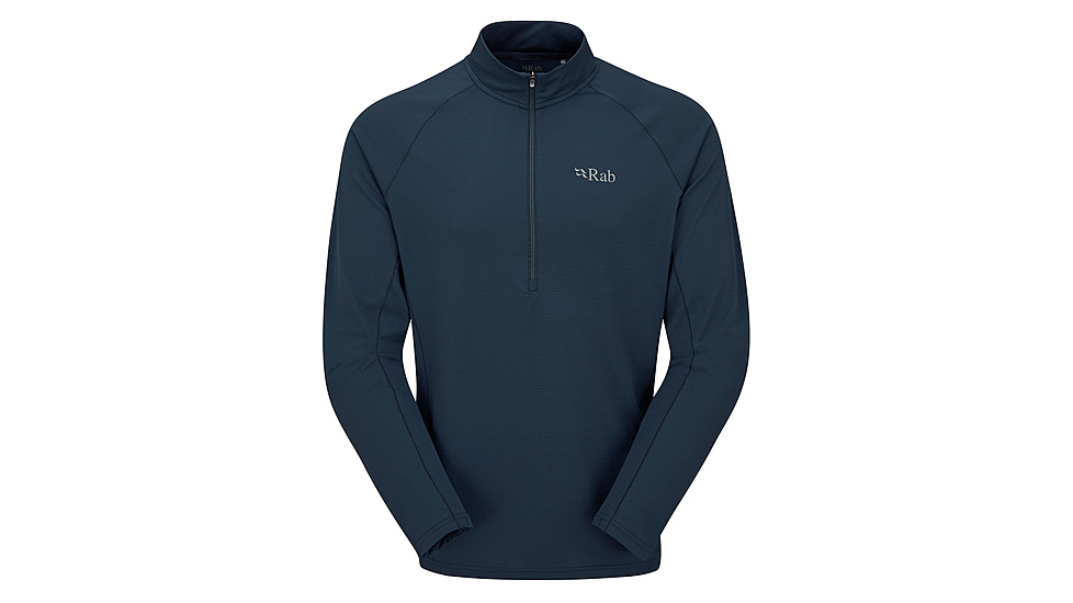 Rab Sonic Long-Sleeve Zip - Mens, Tempest Blue, Extra Large, QBL-03-TMB-XLG