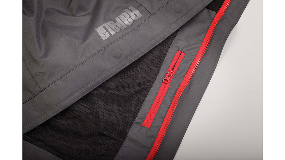 Rapala Rain Jacket, Grey Red, Small, RR1J-S