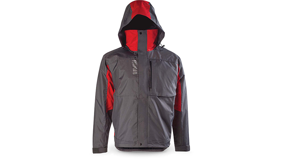 Rapala Rain Jacket, Grey Red, Medium, RR1J-M