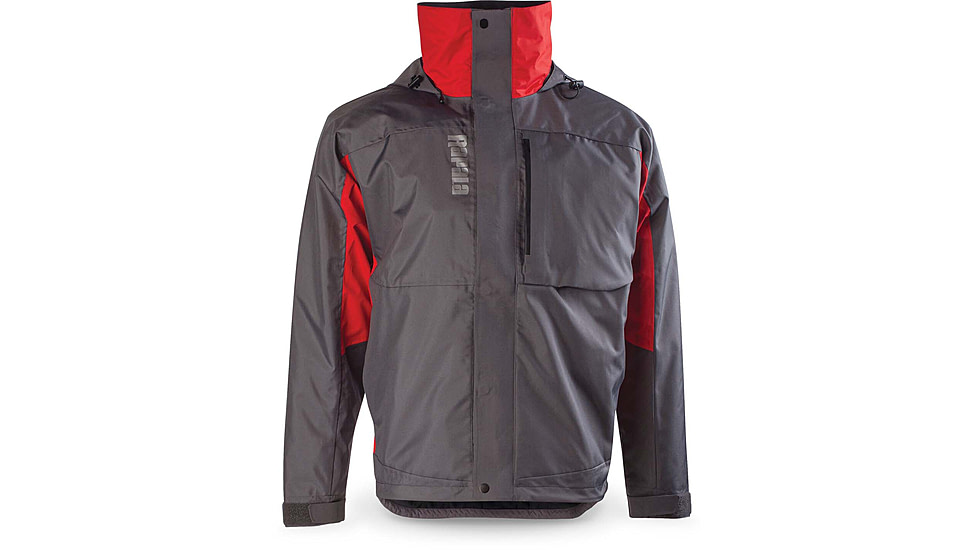 Rapala Rain Jacket, Grey Red, Medium, RR1J-M