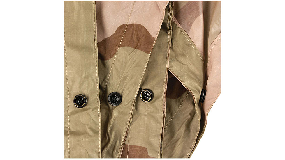 Red Rock Outdoor Gear G.I. Style Ripstop Nylon Poncho, Desert, 1001DST