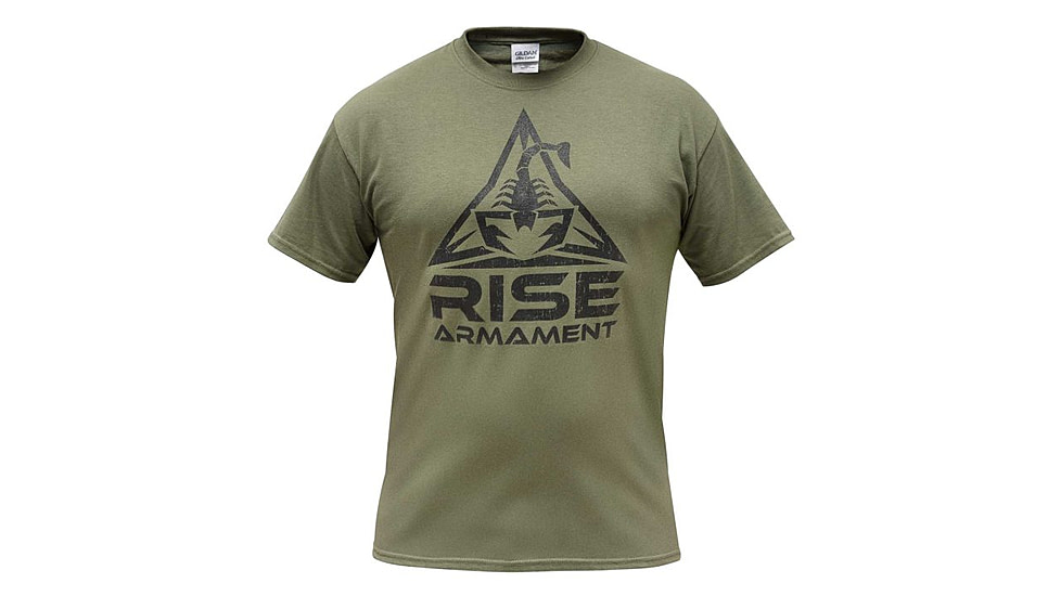 RISE Armament RISE Armament Logo T-Shirt - Mens, Military Green, Large, MS-100-GRN-L