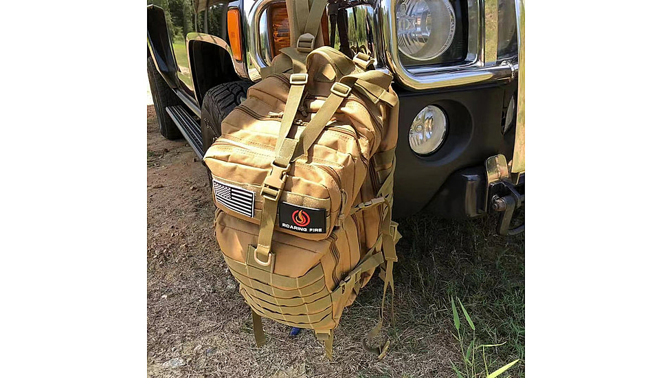 Roaring Fire 45L Tactical Backpack, FDE, 19.6x11.8x11.8 inch, RF096 DT