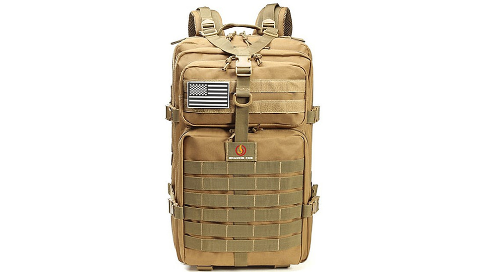 Roaring Fire 45L Tactical Backpack, FDE, 19.6x11.8x11.8 inch, RF096 DT