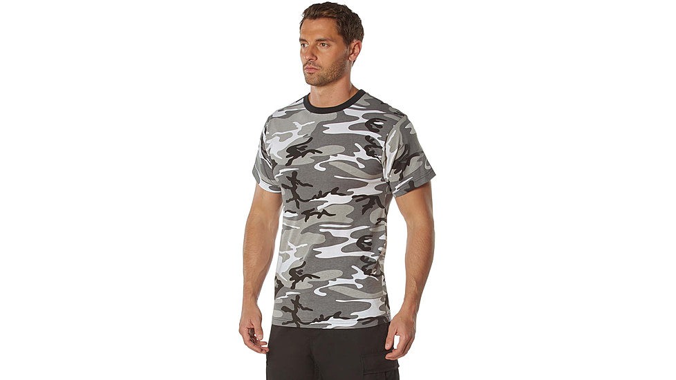 Rothco 100% Cotton Camo T-Shirt - Mens, City Camo, Extra Large, 60580-CityCamo-XL