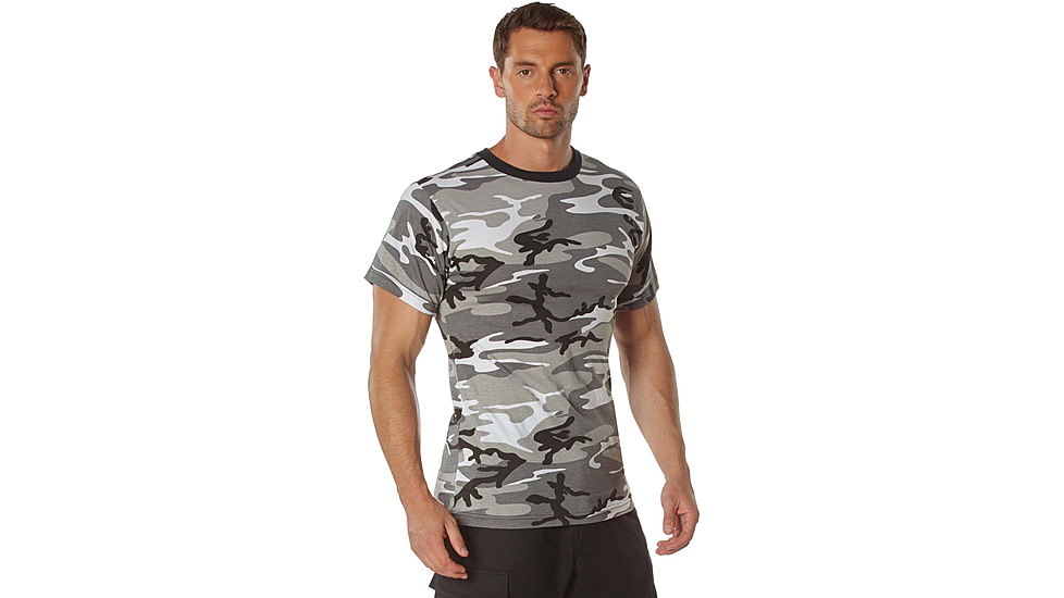 Rothco 100% Cotton Camo T-Shirt - Mens, City Camo, Extra Large, 60580-CityCamo-XL