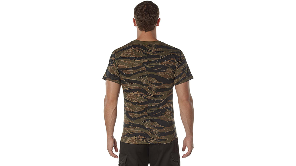 Rothco 100% Cotton Camo T-Shirt - Mens, Tiger Stripe Camo, Extra Large, 60570-TigerStripeCamo-XL