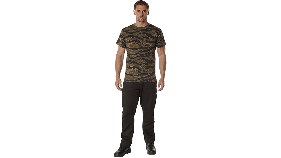 Rothco 100% Cotton Camo T-Shirt - Mens, Tiger Stripe Camo, Extra Large, 60570-TigerStripeCamo-XL