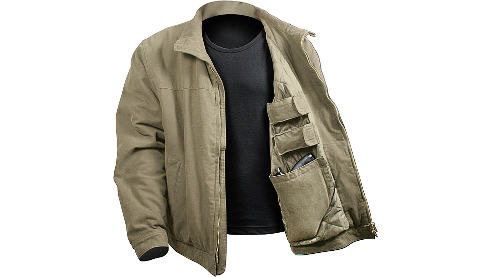 Rothco 3 Season Concealed Carry Jacket, Khaki, Medium, 5385-Khaki-M