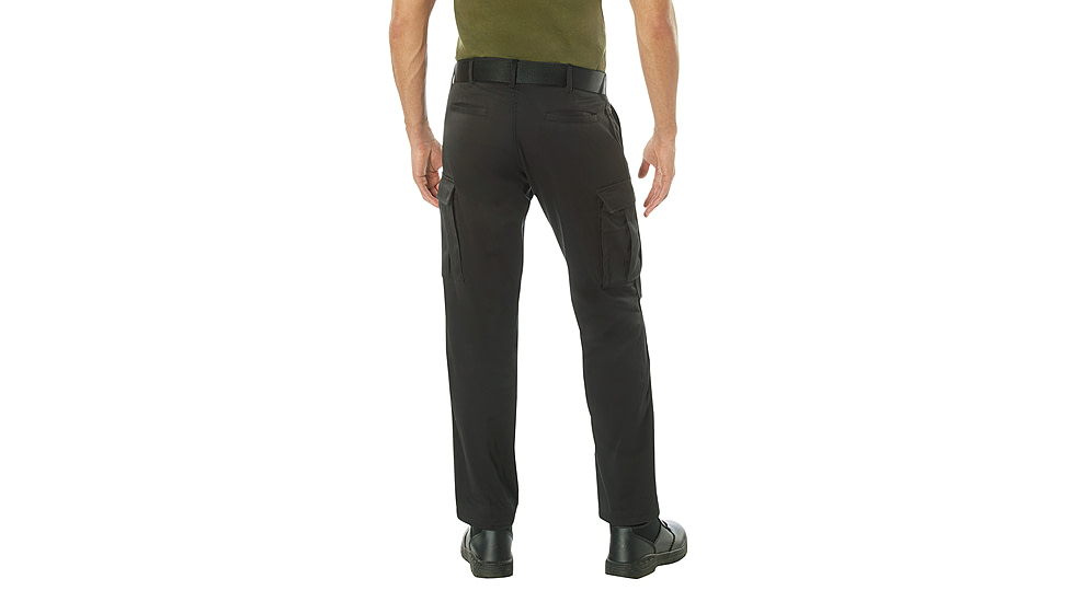 Rothco Active Flex BDU Cargo Pants, Black, 30, 62072-Black-28Wx30L