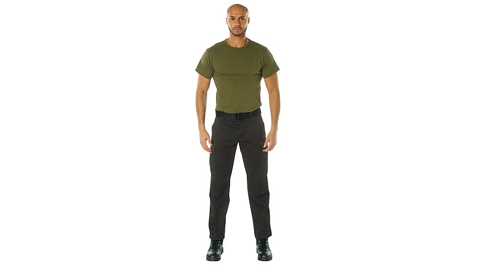 Rothco Active Flex BDU Cargo Pants, Black, 30, 62072-Black-28Wx30L