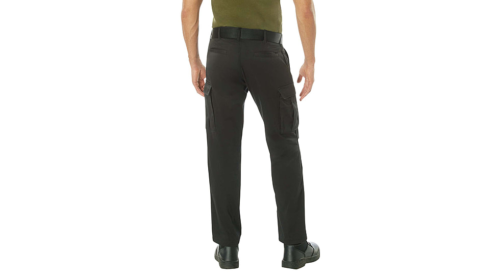 Rothco Active Flex BDU Cargo Pants - Men's, Black, 32 Waist/34 Inseam, 62075-Black-32Wx34L