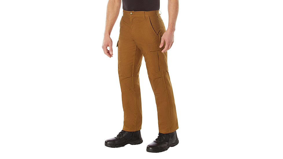 Rothco Active Flex Canvas Work Pant, Work Brown, 30, 62081-WorkBrown-30Wx30L