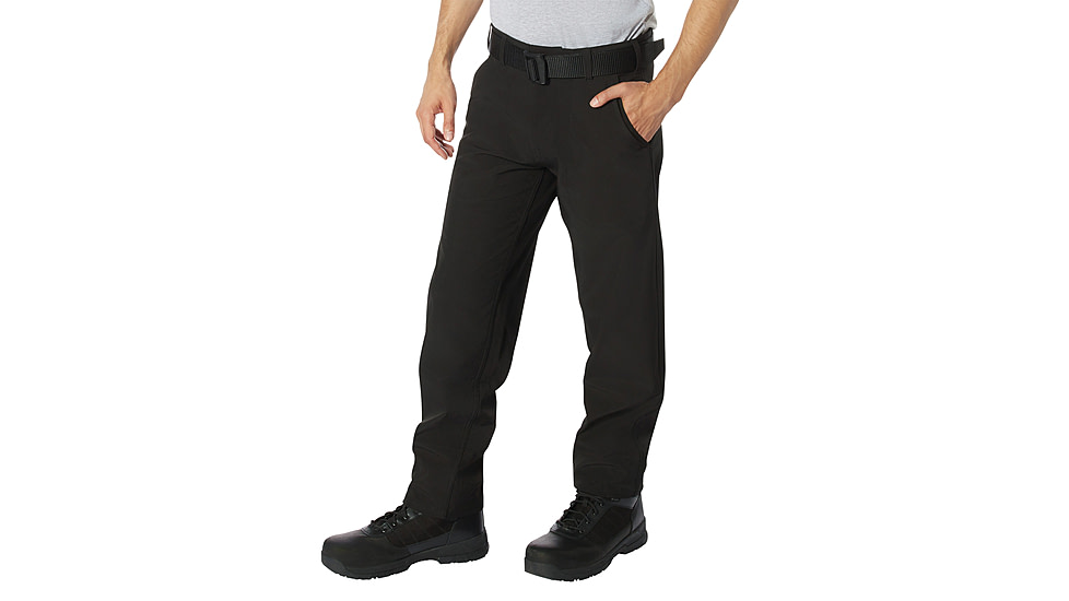 Rothco Active Flex Soft Shell Pant - Mens, Black, Waist 28, Inseam 30, 72060-Black-28Wx30L