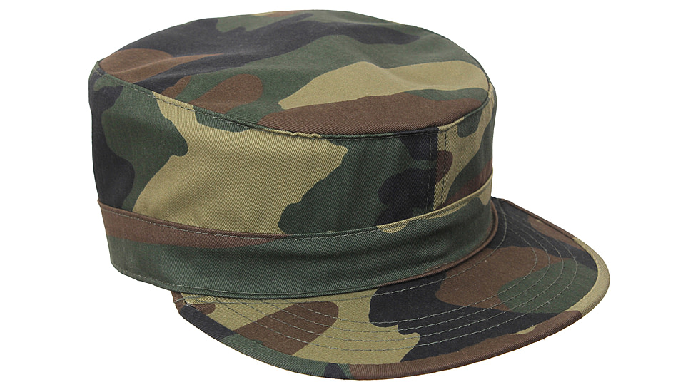 Rothco Adjustable Camo Fatigue Cap, Woodland Camo, 4540-WoodlandCamo