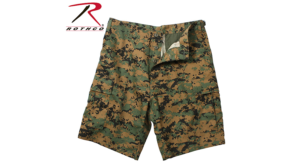 Rothco Camo BDU Shorts, Tiger Stripe Camo, Small, 7085-TigerStripeCamo-S