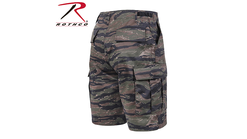 Rothco Camo BDU Shorts, Tiger Stripe Camo, Small, 7085-TigerStripeCamo-S