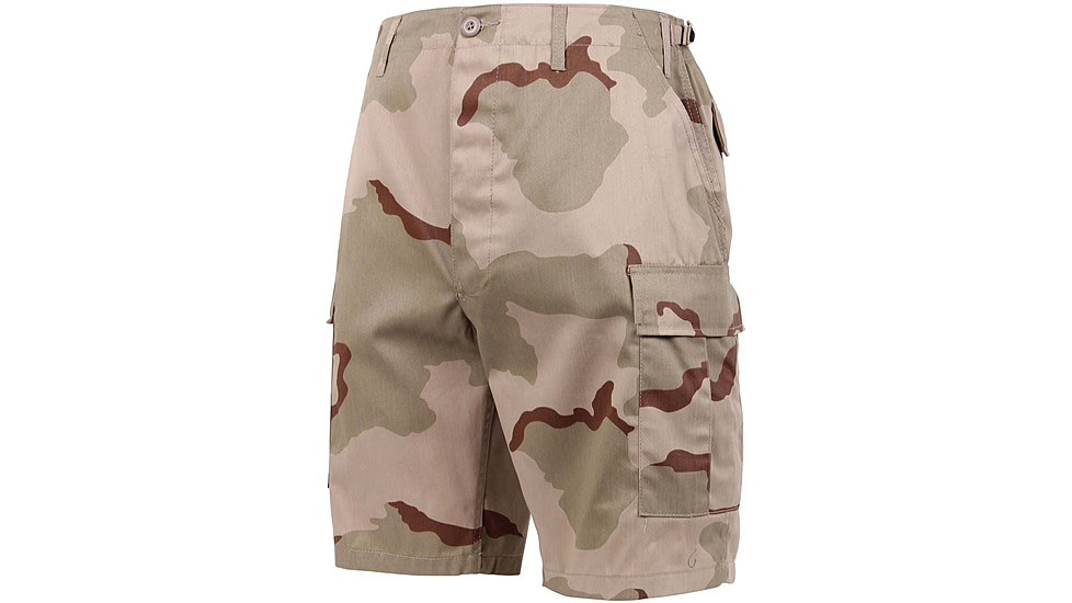 Rothco Camo BDU Shorts, Tri-Color Desert Camo, Large, 7672-Tri-ColorDesertCamo-L