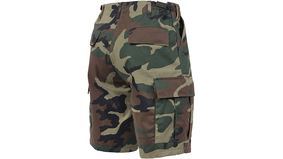 Rothco Camo BDU Shorts, Woodland Camo, Extra Small, 65212-WoodlandCamo-XS