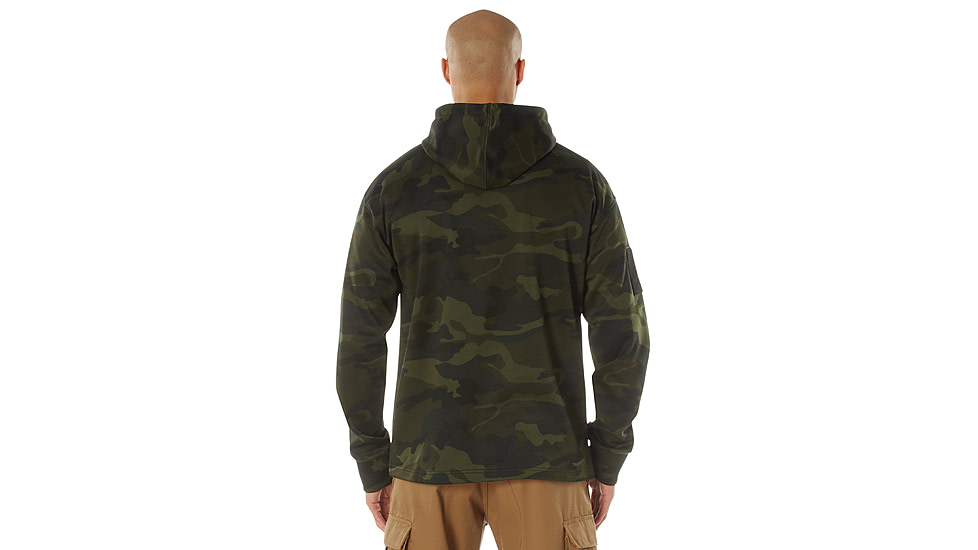 Rothco Concealed Carry Hoodie - Mens, M, Camo, 12230-MidnightWoodlandCamo-M